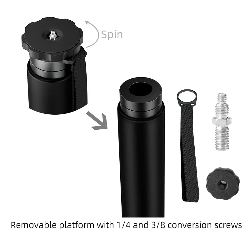 BEXIN 전문 경량 휴대용 여행 사진 브래킷 카메라 삼각대 다리 DSLR 카메라 용 탄소 섬유 모노 포드 스탠드