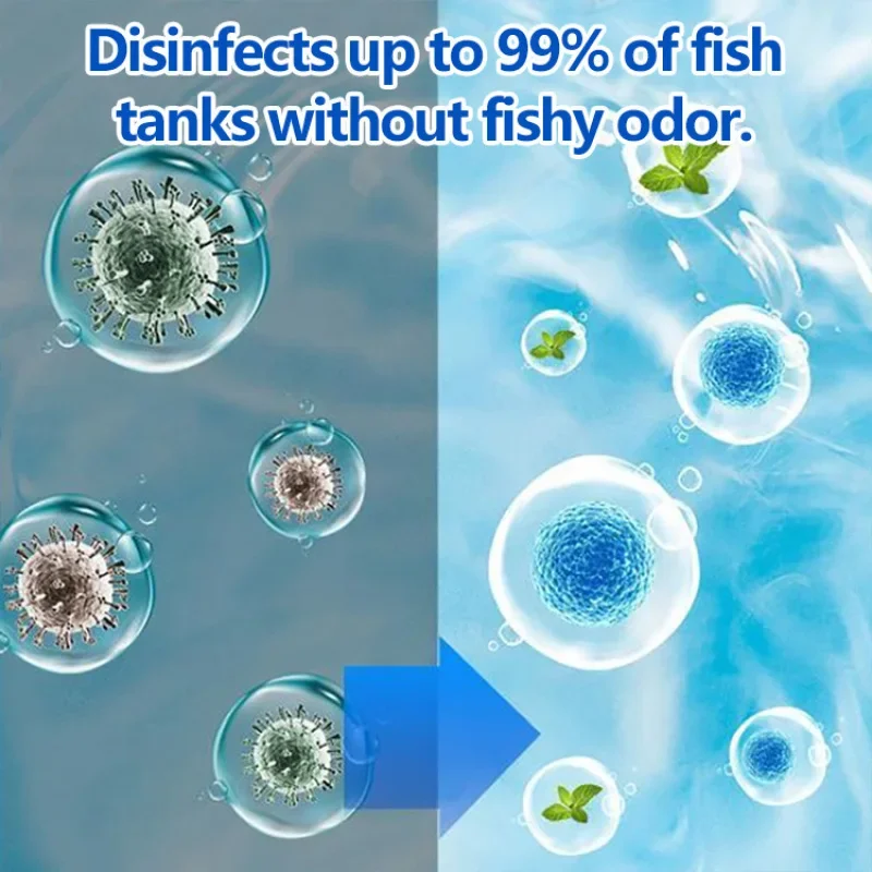 Fish Tank Algae Remover Fish Tank Water Purification Tablets Purify Water Clear Clarifying Agent Stand To Remove Odor fish tank algae remover
