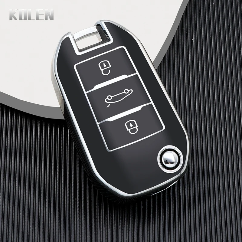 Enhanced TPU Car Flip Key Case Cover Shell - Premium Accessory
