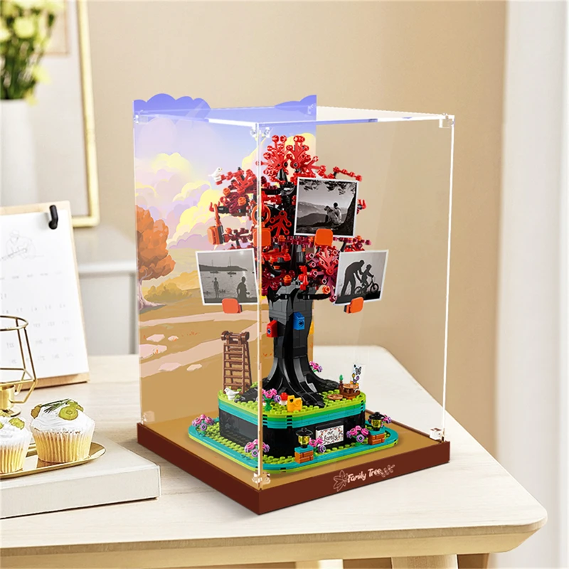 Display Case for Lego Family Tree 21346, 3MM Acrylic Display Box for Lego 21346 (No Model Set Included) 4