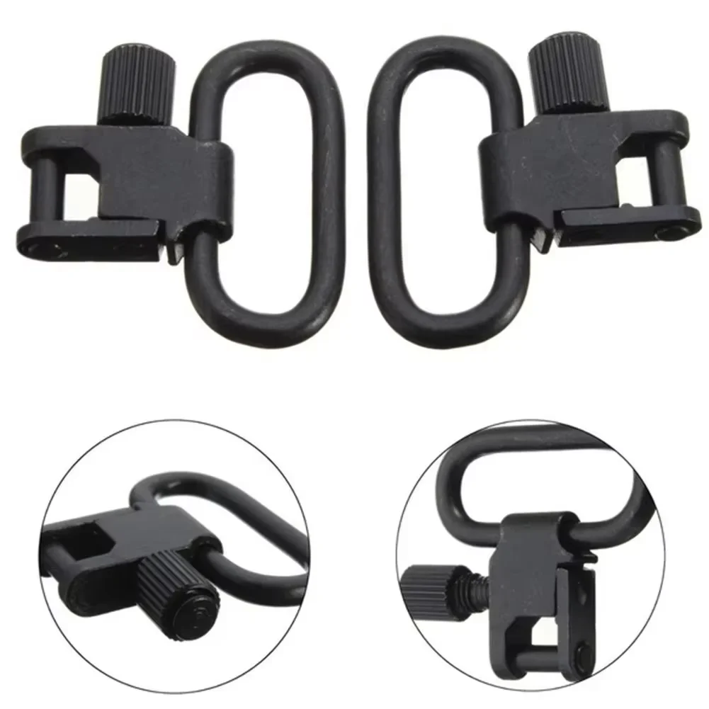 2pcs 1inch QD Sling Swivel Strap Buckles Kit Tactical Rifle Sling Swivels Mount Adapter Detachable Mount Ring