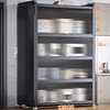 Modern Metal Kitchen Cabinets Multi-layer Storage Cabinet Floor Racks Multifunctional Muebles De Cocina Furniture ZT50KC 6