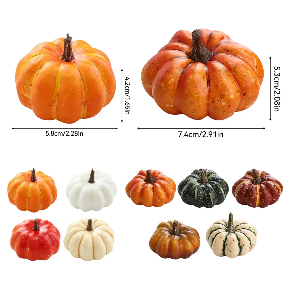 Mini Artificial Halloween Pumpkin Decor Vegetable Ornaments Artificial Pumpkin Decoration vegetable ornaments artificial pumpkin decoration