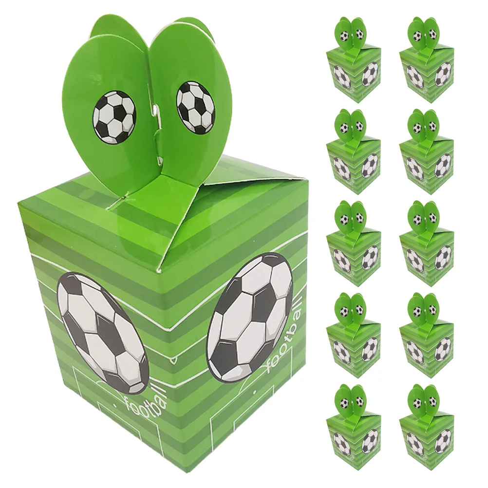 

Soccer Party Favors Bags Football Packaging Box Soccerball Birthday Candy Boxes