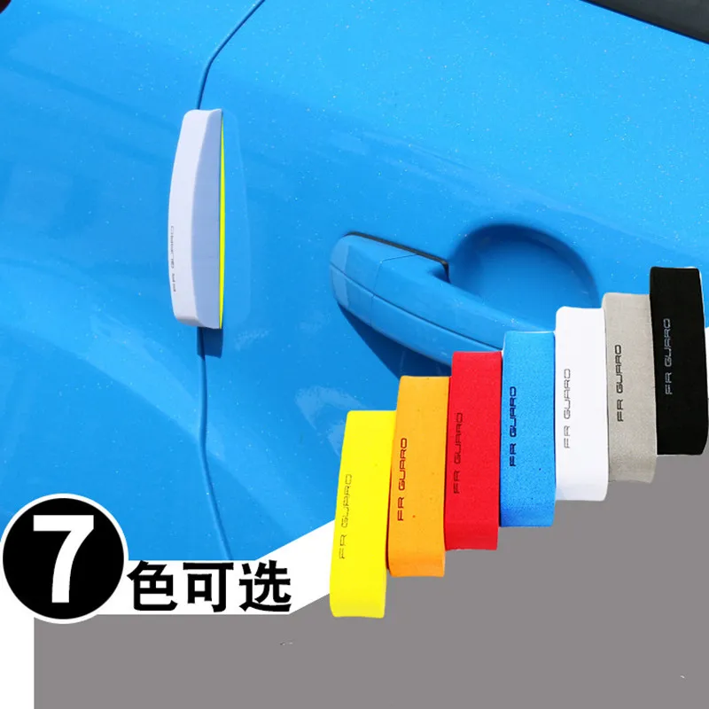 4-Piece Vehicle Door Protection Foam Strips - Anti-Collision & Anti-Scratch Guards