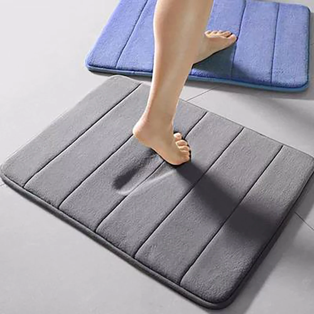 Plush Absorbent Non-Slip Bathroom Mat - Soft and Stylish Floor Rug