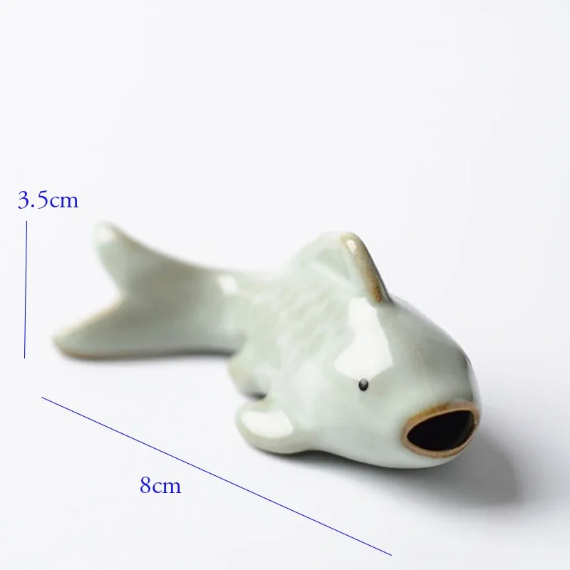 Tea Pet Ornaments The Ru Kiln Iln Carp Mini Clay Tea Pet Ceramic Tea Decoration Lovely Porcelain Living Room Figurines & Miniatures Home Decor