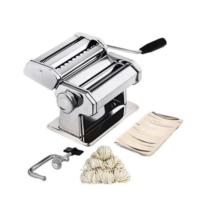 Pasta Maker Machine Hand Crank-Roller Cutter Noodle Makers Best For Homemade Noodles Spaghetti Dough Making Tools
