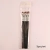 5pcs Nail Brushes Flat Head Nail Gel Polish Builder Extension Phototherapy Painting Drawing Art Pen Manicure Tools Accessories 3
