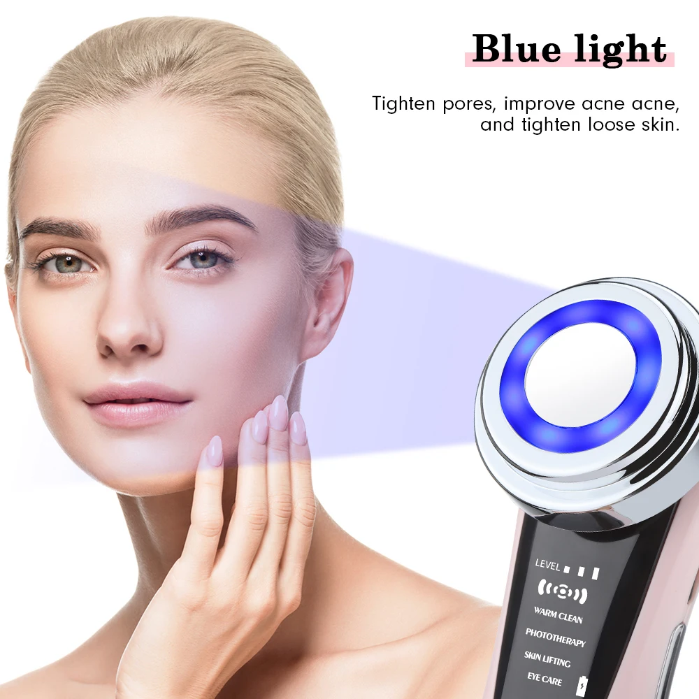 Multifunctional Facial Care Massager Electric Facial Beauty Massage Device Face Cleaning LED Skin Rejuvenation Lifting Tighten Facial Massager