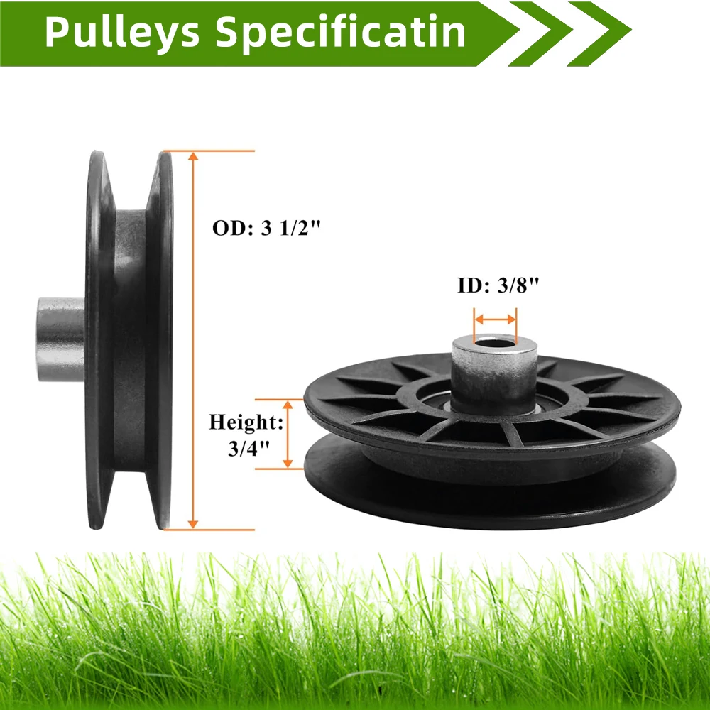 Replacement belt mower pulley For AYP 532194326 for Poulan/H usqvarna/Crafts Man 194326 V-Idler Pulley Replacement