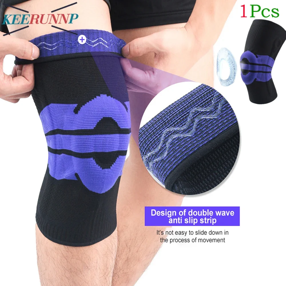 

1Pcs Knee Compression Sleeve Brace Support for Knee Pain Support for Running Weightlifting Workout Joint Pain Relief Arthritis