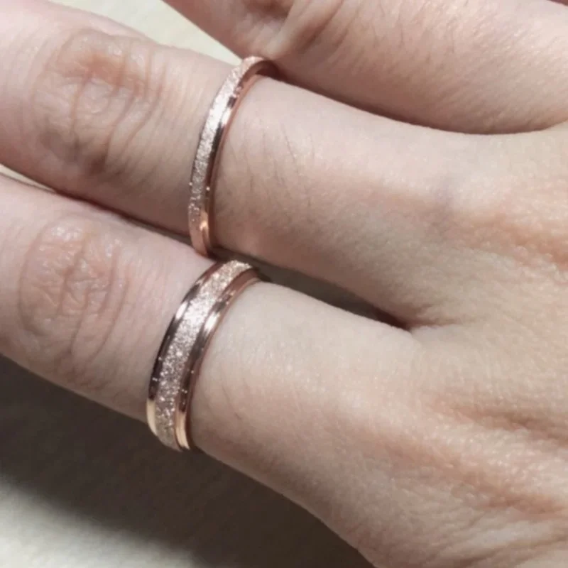 Gold Rings Stainless Steel Rings Finger Rings Metal Rings Fashion Rings Fashion Ring Rose Gold Stainless Steel Ring for Women 6mm Wide