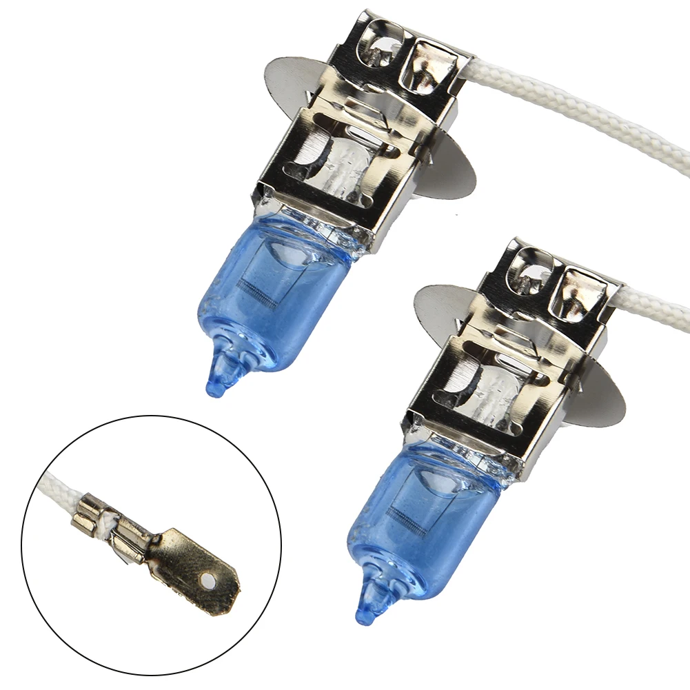 

2pcs H3 Car Bulb Halogen Lamp Xenon White 100W 12v Halogen Headlight 453 Fog Light Car HeadLight Bulb Fog Lights