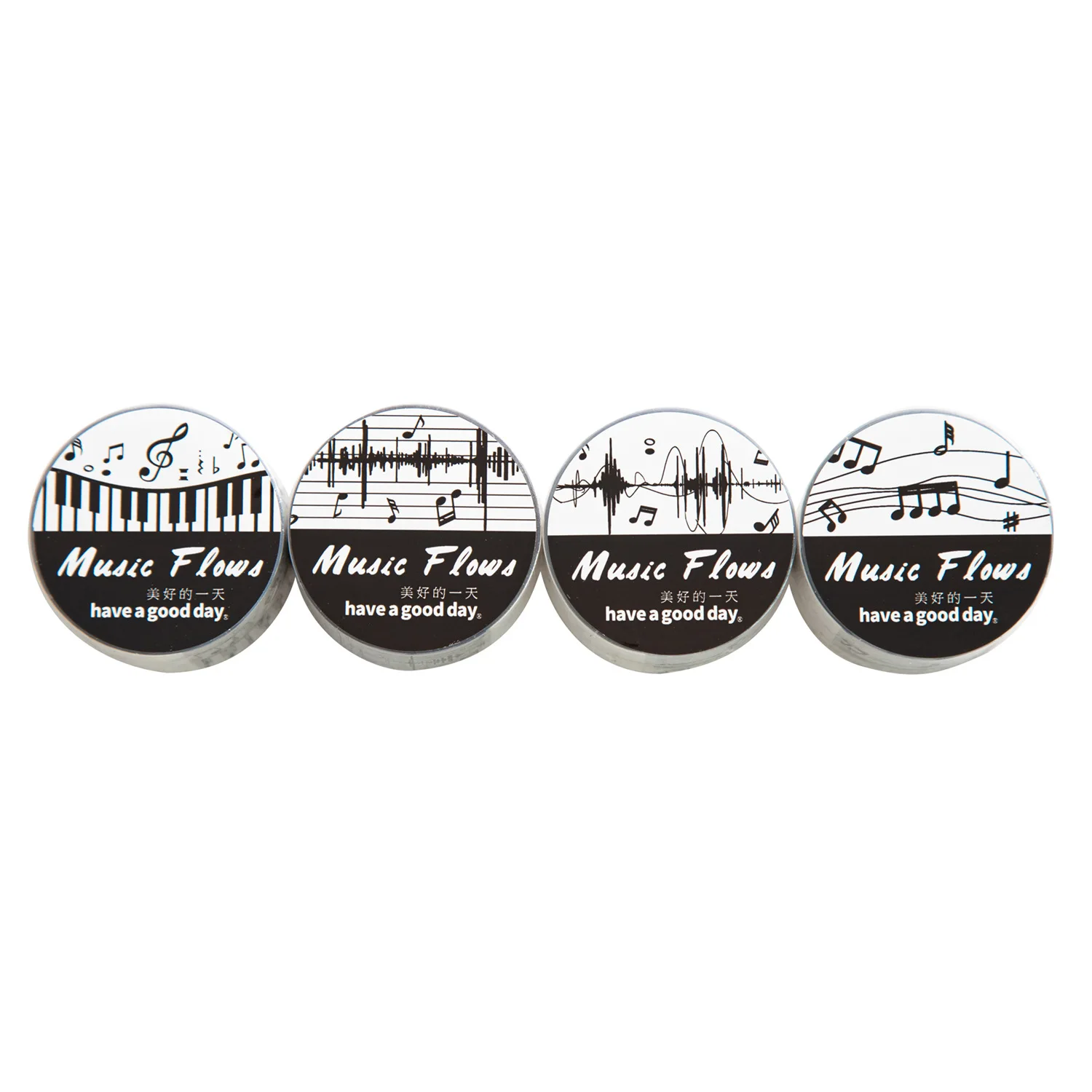 4pcs/1lot 장 접착 테이프 음악 흐름 마스킹 테이프 정크 저널 스크랩북 스티..