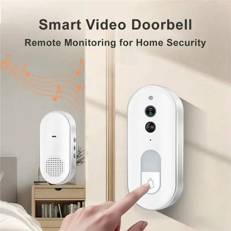 [NEWA08R】 Tuya 스마트 무선 HD 비디오 초인종 Wifi 카메라 양방향 통화 IR 야간 투시경 IP65 방수 홈 보안 장치