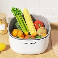 Electric Vegetable And Fruit Washing Machine Food Ultrasonic Washing Bucket Large Capacity Food Grains Purifie Home-appliance 2