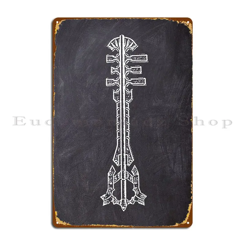 

Меловой ключ 6 металлический знак для кинотеатра винтажная печать для гостиной Ретро жестяной знак постер