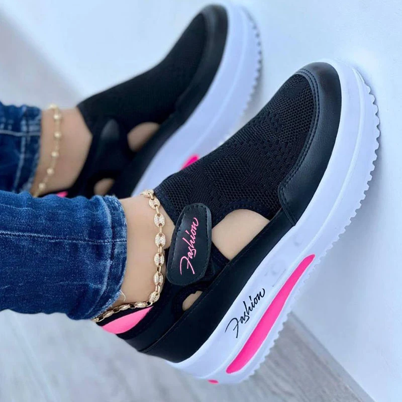 2022 Women's Sneakers Platform Casual Breathable Sport Design Vulcanized Shoes Fashion Tennis Female Footwear Zapatillas Mujer