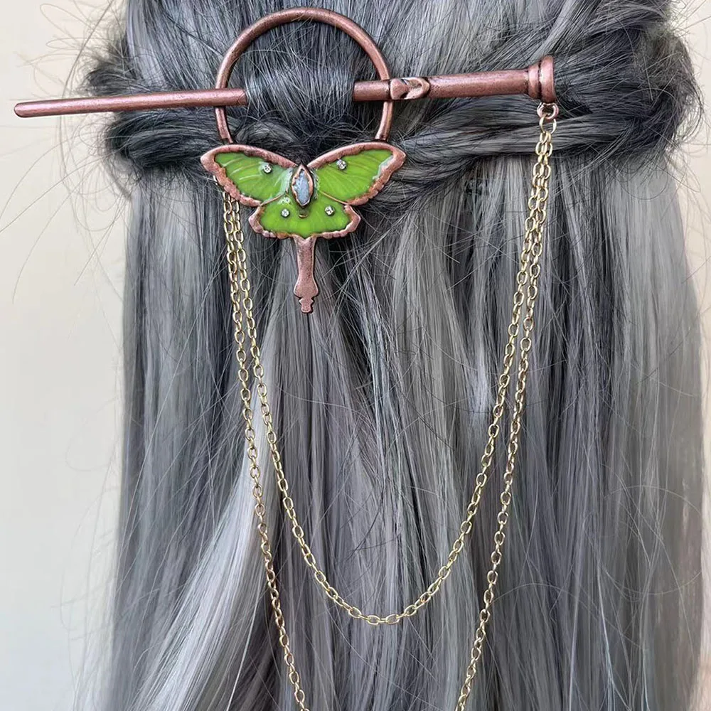Unique Viking Black Oversized Crow Hair Clip Accessories For Women Vintage Goth Punk Raven Wing Hairpin Jewelry Haarschmuck
