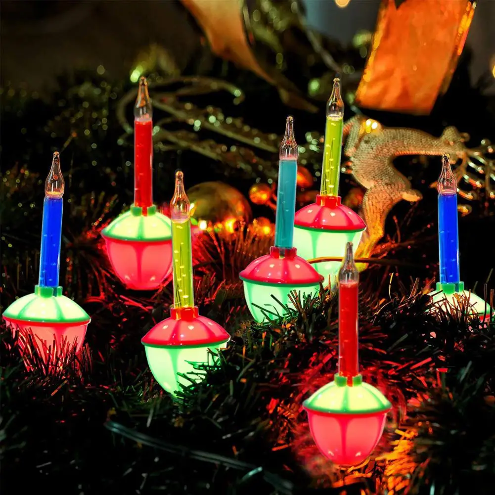 3Pcs Christmas Bubble Lights IP65 Waterproof Energy-saving Low-Power Consumption Indoor Xmas Hanging Lights