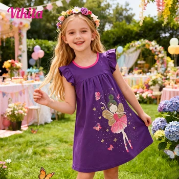 Purple Fairy Butterfly Dress 1