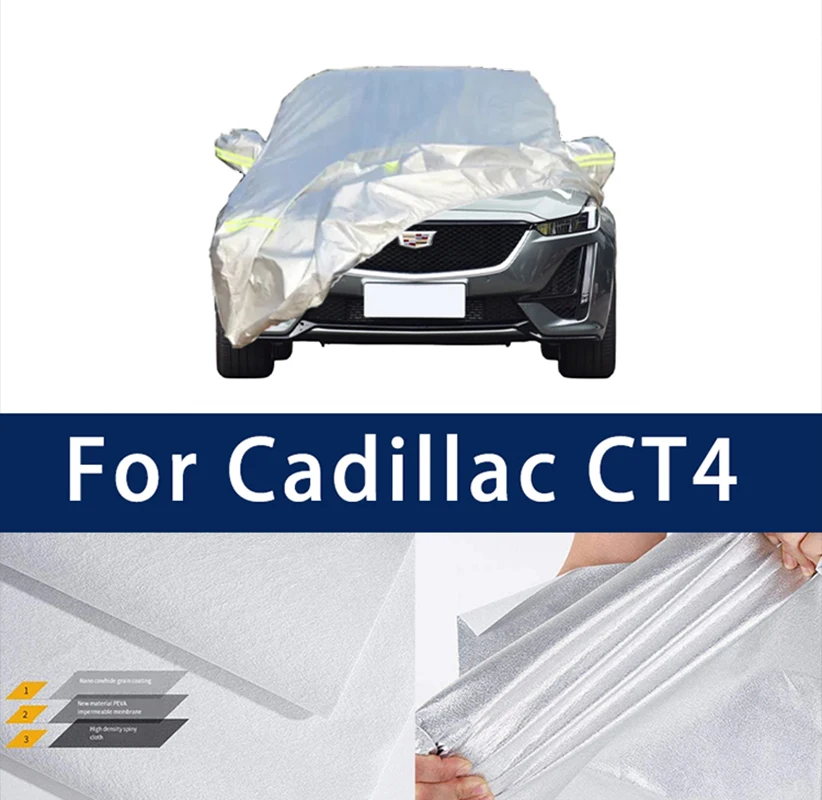 

Full car hood dust-proof outdoor indoor UV protection sun protection and scratch resistance For Cadillac CT4 Sun visor Windproof