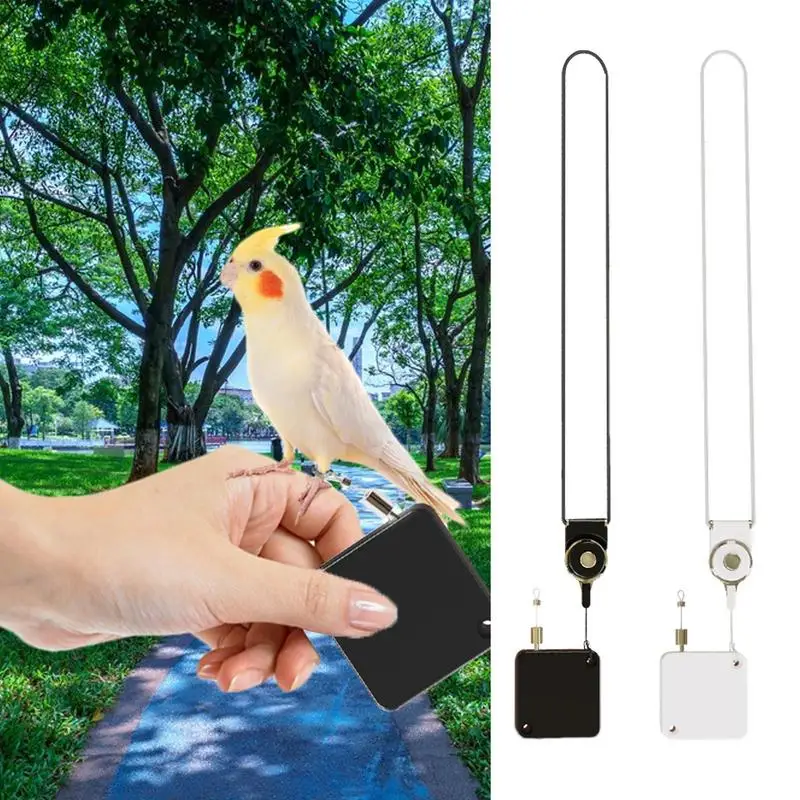 Cockatiel Harness And Leashes 2M Automatic Telescopic Parakeet Leashes Traction Rope Adjustable Outdoor Cockatiel For
