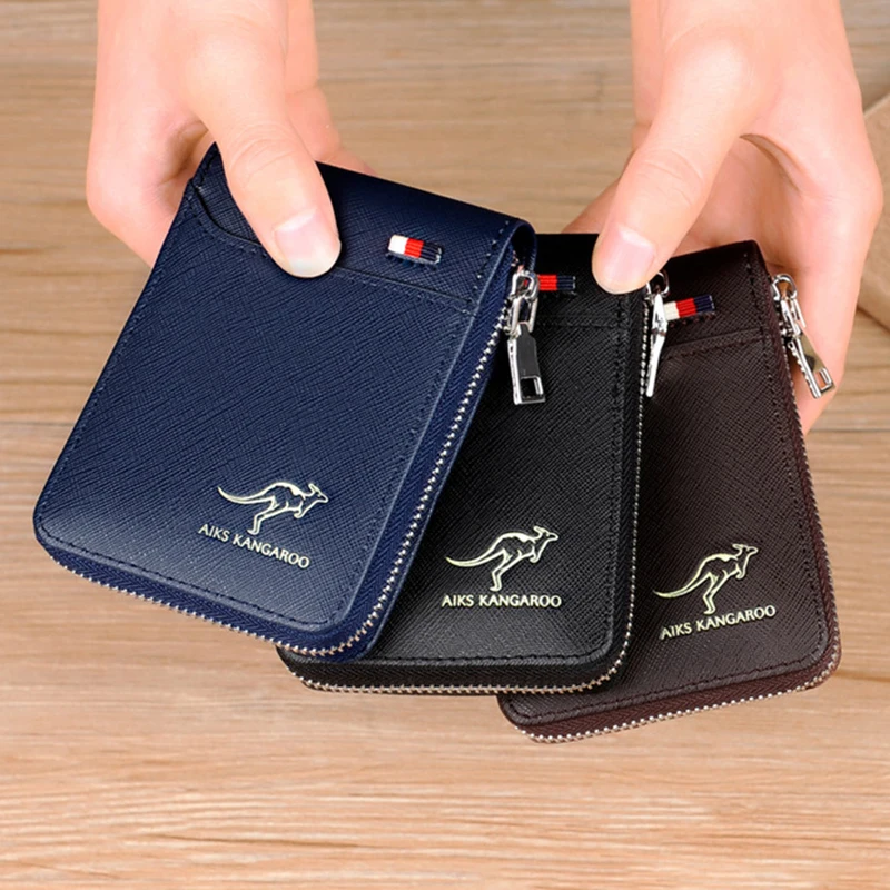 Luxury PU Leather RFID Wallet – Elegant Cardholder