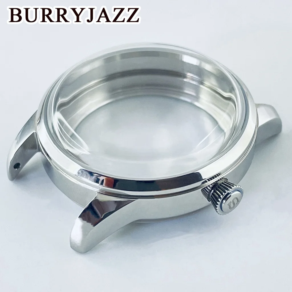 BurryJazz Silver Cocktail Watch Case with Arched Glass