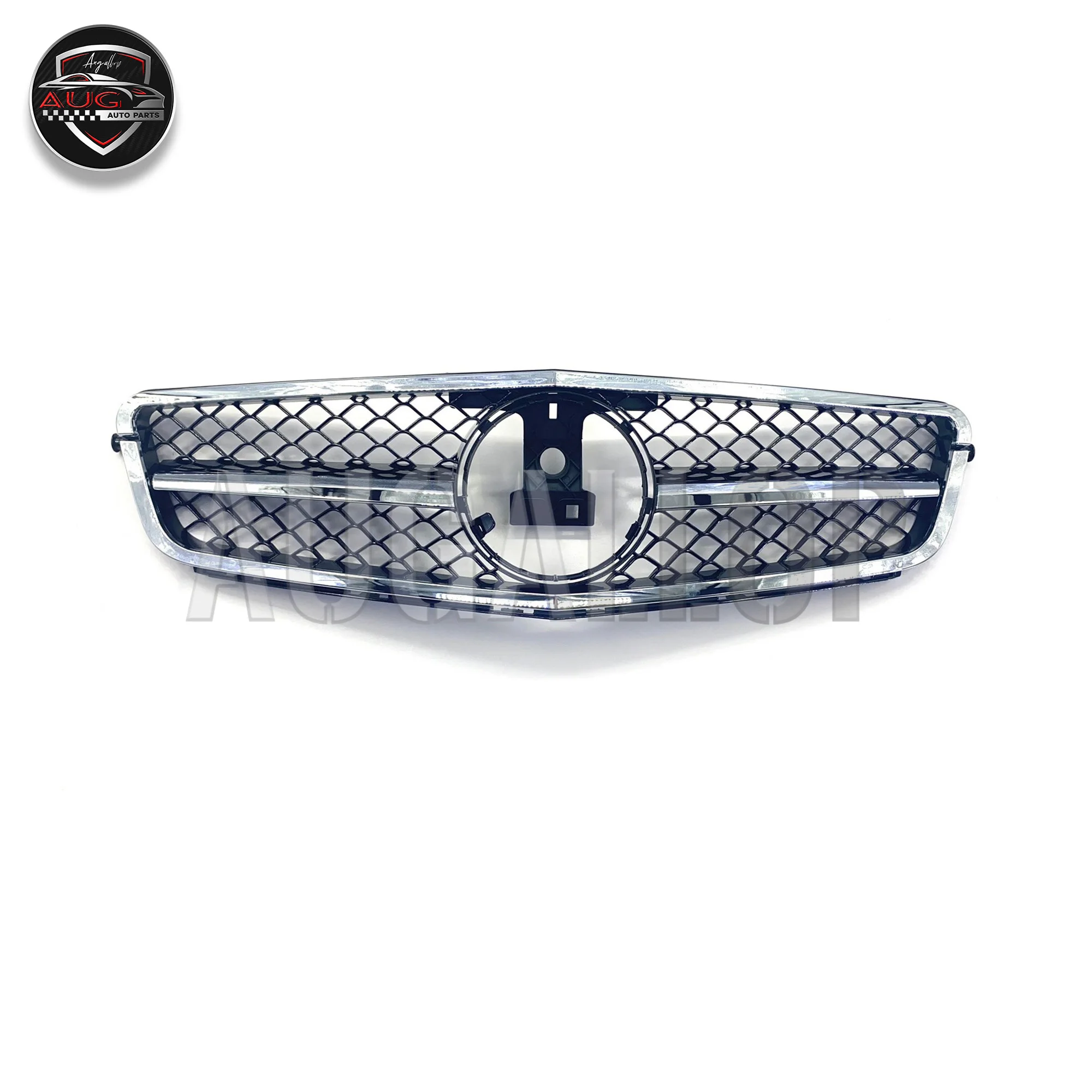 

For Mercedes-Benz China Grid Style Black Silver Strip Radiation Grille （D150）