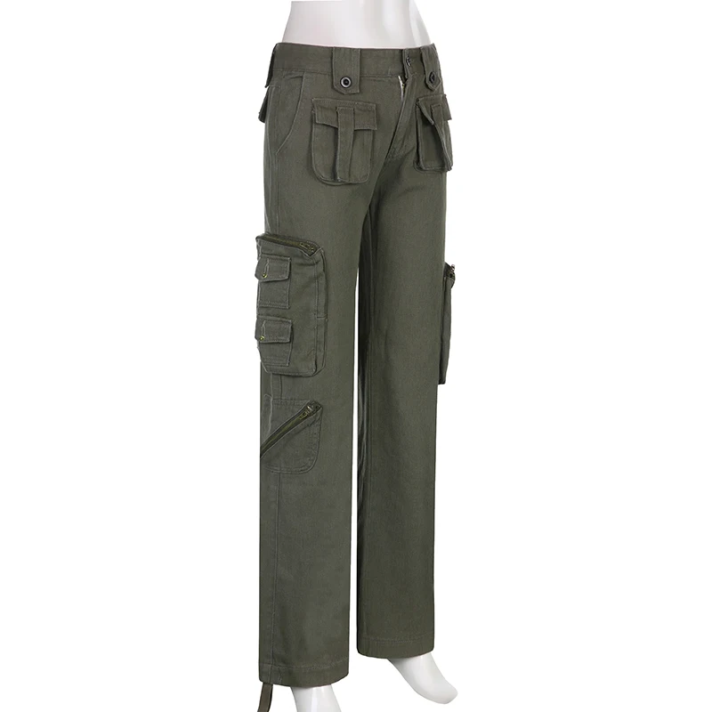 y2k low waist cargo pants