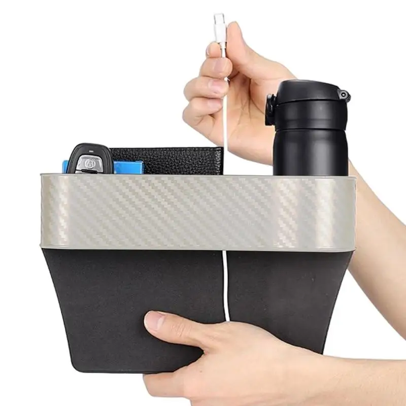 

New Car Seat Slot Storage Box Gap Plug Filler Phone Holder Organizer Interior Fill In The Seat Auto Interior Accessories