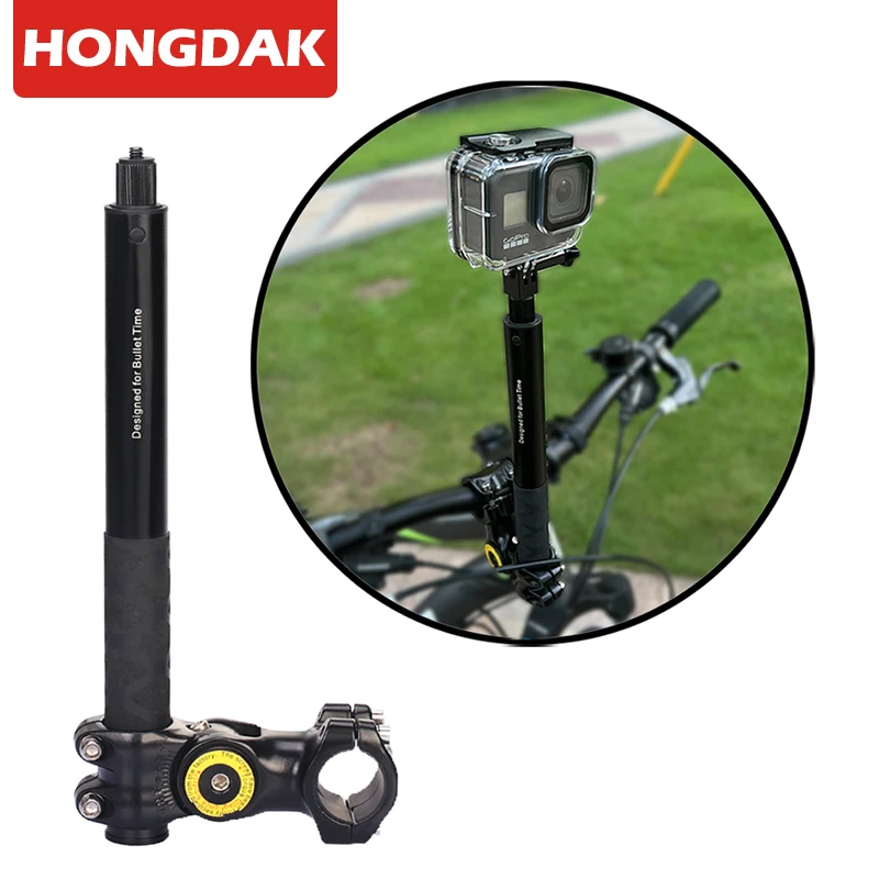 Supporto per manubrio per moto regolazione invisibile Selfie Stick monopiede per bicicletta per GoPro DJI Insta360 One R accessorio per fotocamera