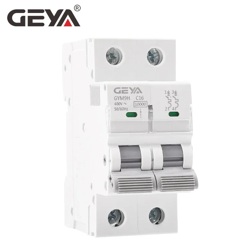GEYA-MCB Din trilho mini disjuntor, alta capacidade de quebra, fabricante direto da fábrica, GYM9H 2POLE, 10KA