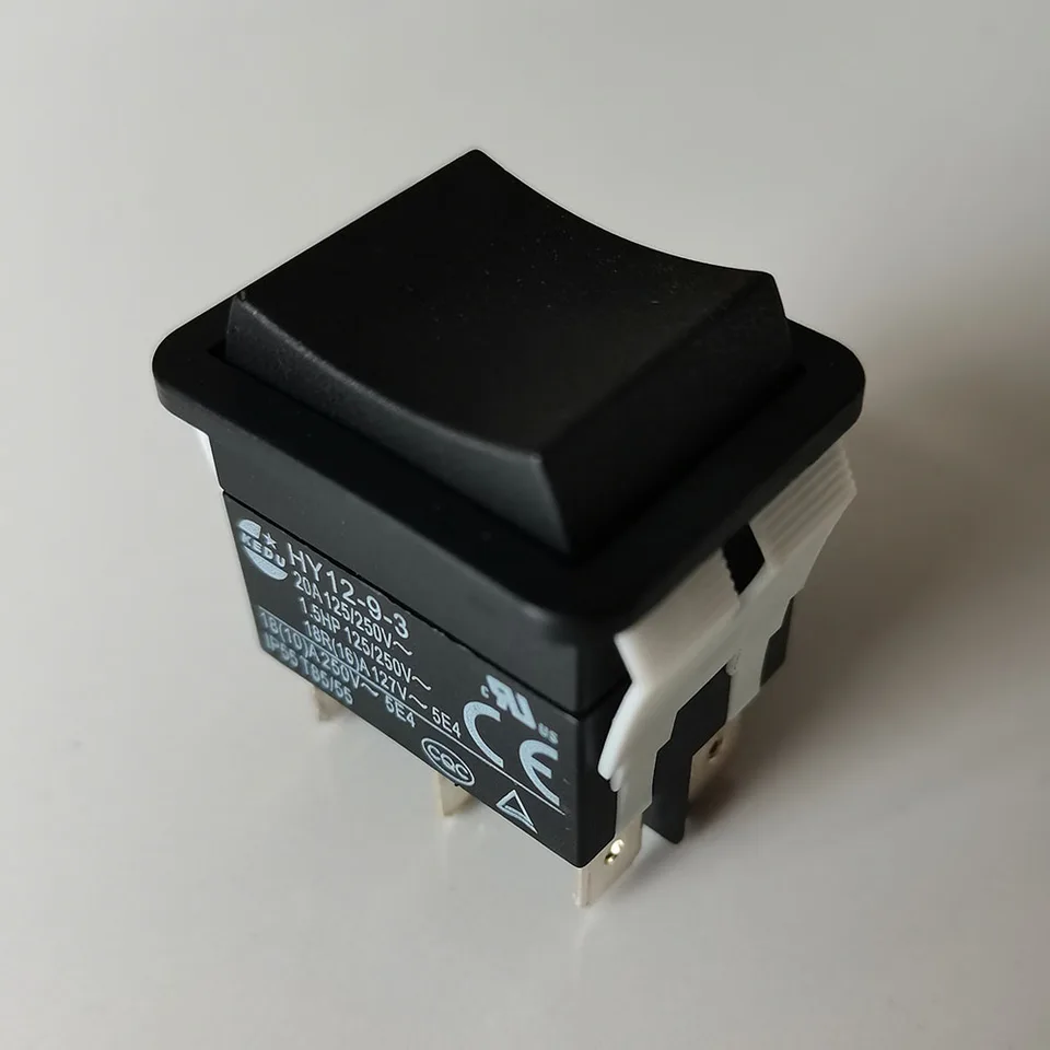 Interruttore A Bilanciere ON-OFF-ON HY12-9-3, 6 Pin, 125/250V 20A, Per Elettrodomestici E Applicazioni Industriali