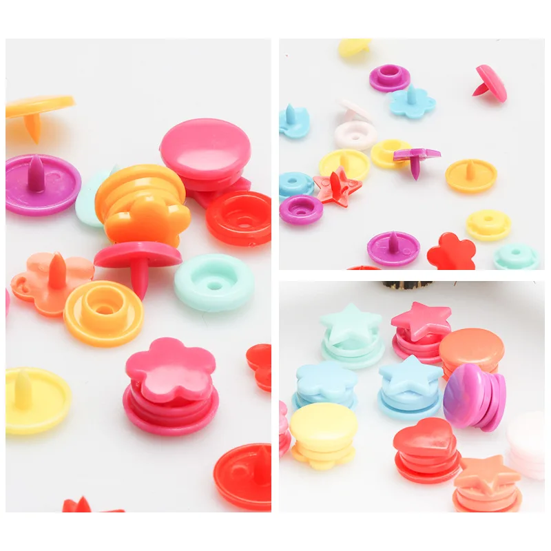 Colorful Plastic Snap Fasteners for Clothing 