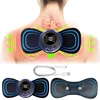 EMS Neck Massager Mini Cervical Back Muscle Pain Relief Patch Massageador Stimulator Mat Portable Leg Body Health Care Tool 1