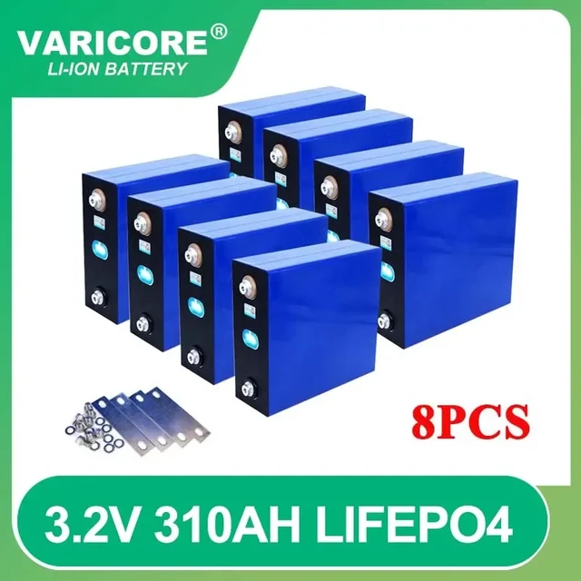8pcs 3.2v 310Ah 280Ah 202Ah 135Ah Lifepo4 Rechargeable Battery Lithium Iron  Phosphate Solar Cell 4S 12v 24v Tax Free - AliExpress