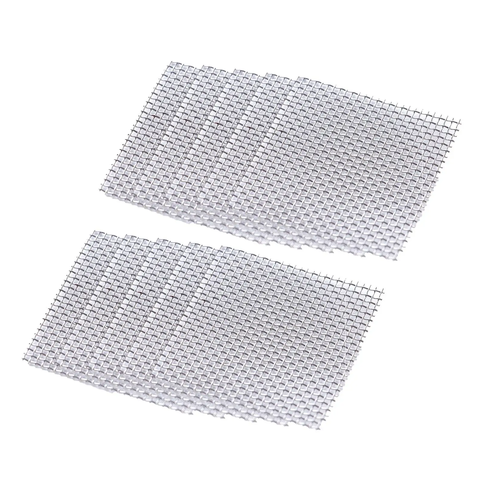 Fish Tank Decorations 10Pcs Fish Tank Wire Mesh Pad 8*8cm Fish Tank Plant Holder DIY Steel Aquarium Decoration Plant Stand Craft Landscape Moss Net