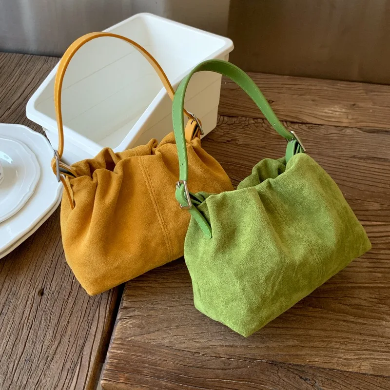 Elegant PU Leather Bucket Bag - Women's Crossbody Shoulder Handbag in Retro Style