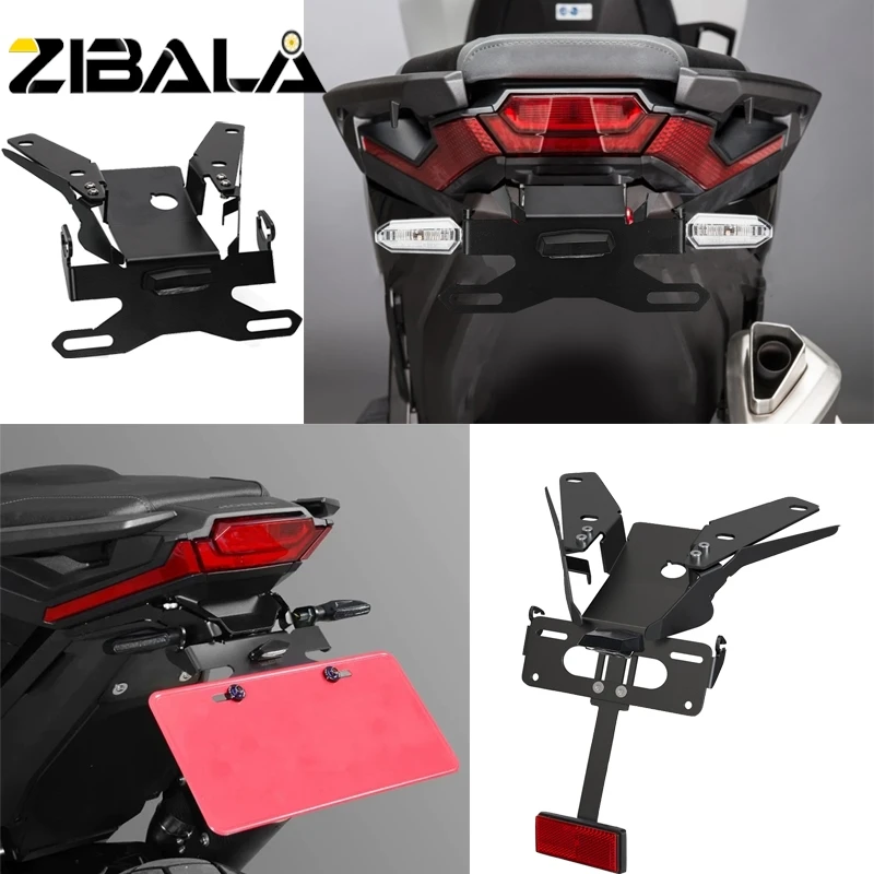 

Accessories For Honda XADV 750 2021-2022-2023-2024 X-ADV 750 Motorcycle License Plate Holder Relocation Bracket with LED Light