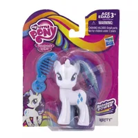 My Little Pony Polly Gold Hair Style avec peigne, Purple Rainbow Dash, Applejack, Rarity, Fluttershy, Pinkie Pie, SemiCute Logo 4