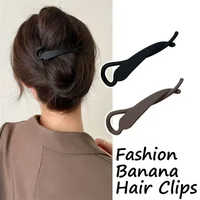 French Frosted Twisted Hair Clip for Women Girls Simple Banana Hairpin Elegant Hair Accessories Fashion Jewelry Headwear Gifts