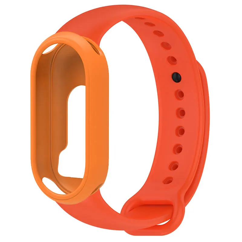 Silicone Strap and Protective Watch Case for Smart Band - Soft Replacement Bracelet