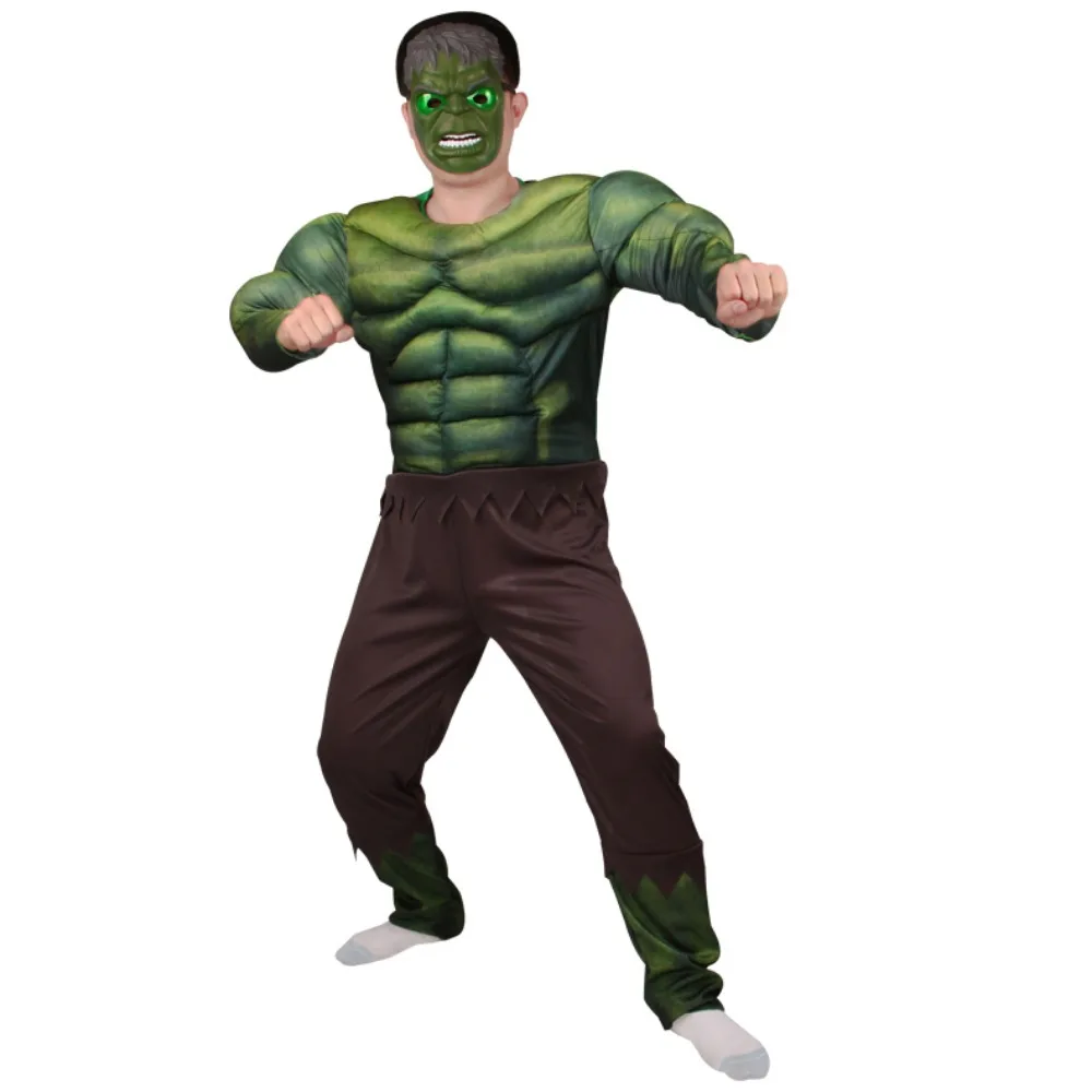 3pcs/Sets Anime Superhero Captain America Iron Man Hulk Spider Game Cosplay Costume Halloween Adult Kids Carnival Party