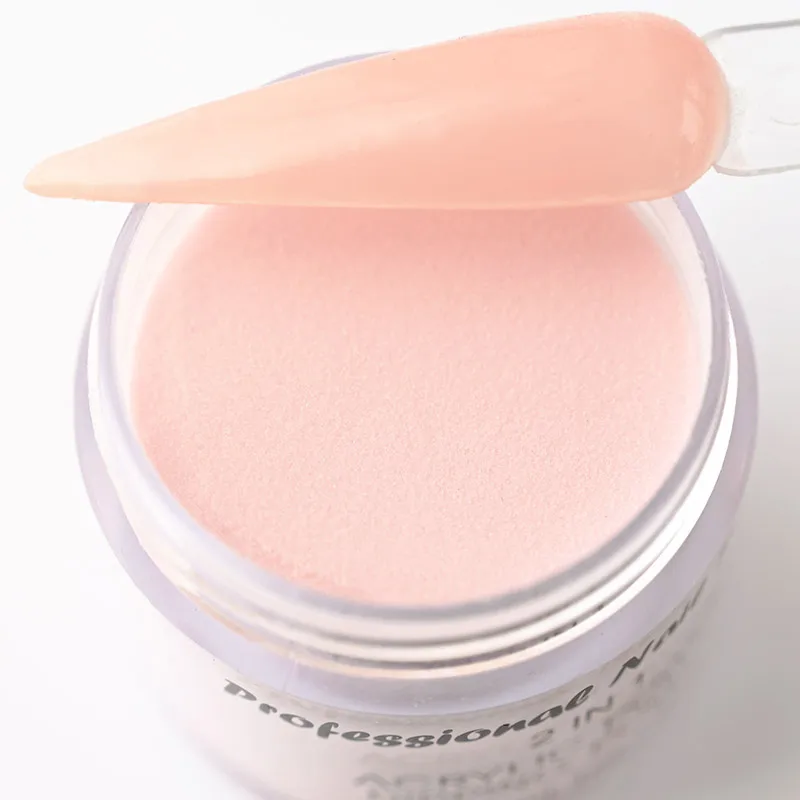 1oz Nude Acrylic Powder 2 in 1 Carving Nail Polymer Tip Extension Crystal Powder Fine Dip Powder Professional Nails Accessories 5