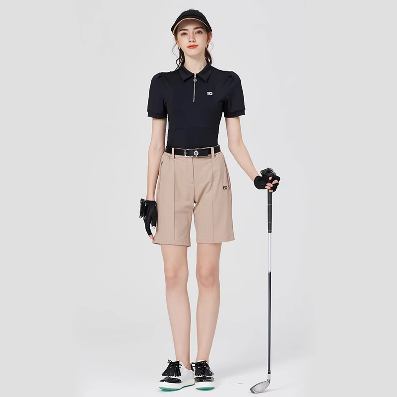 BG New Golf Shorts Women's Summer Elastic Quick-drying Five-point Pants Outdoor Casual Sports Pants Female Golf Wear