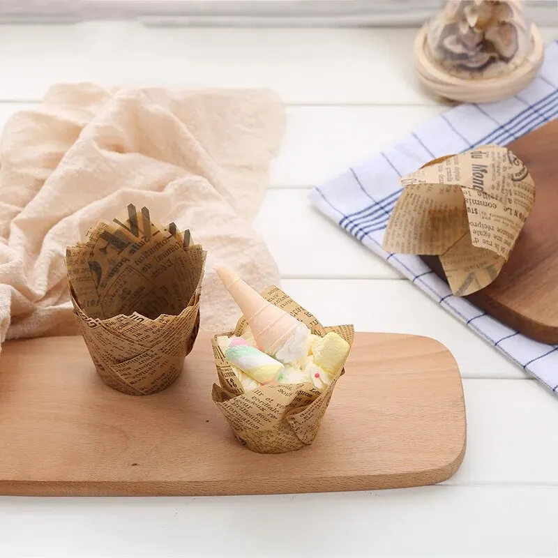 Tulip Cake Paper Cup Baking Disposable