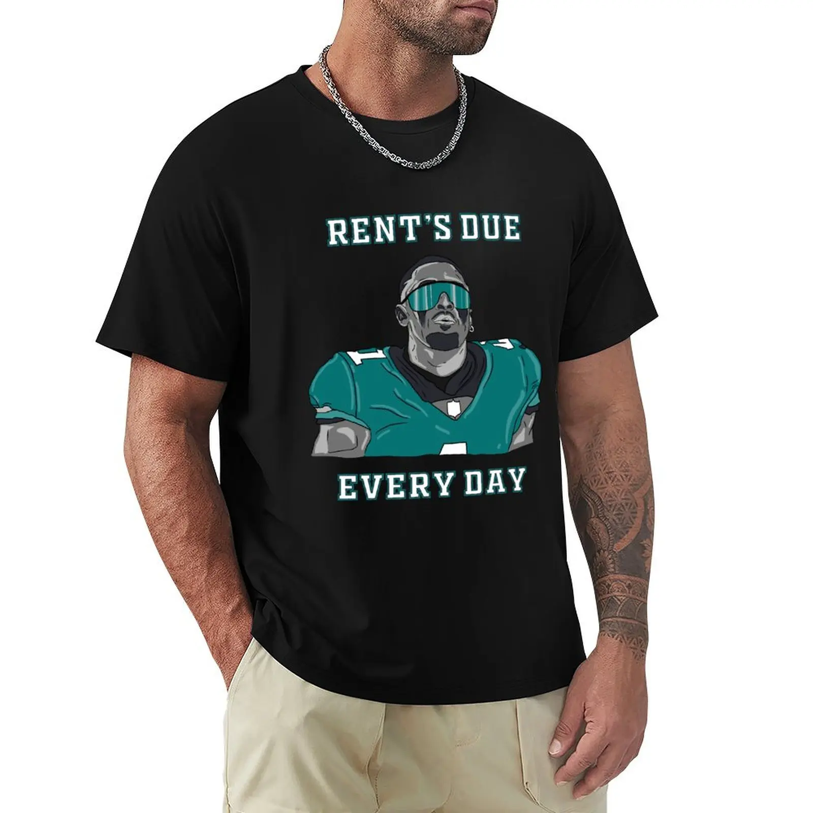 

Jalen Hurts T-Shirt aesthetic clothes customs tees Short sleeve tee t shirts for men cotton